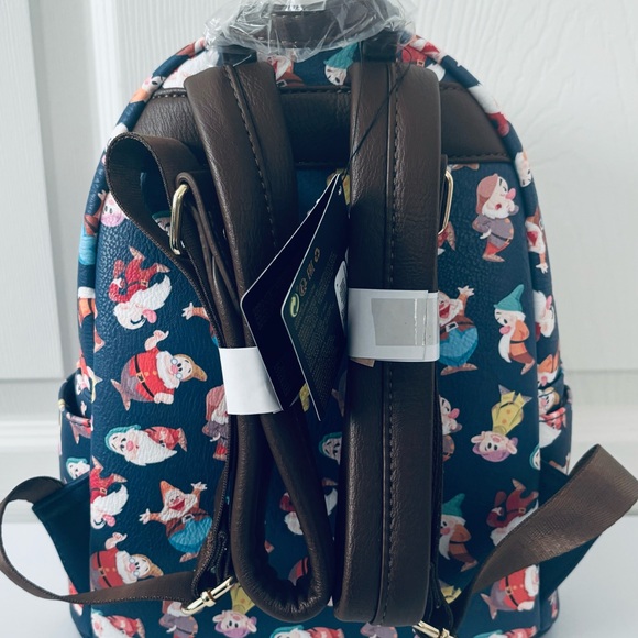 Loungefly Disney Snow White and the Seven Dwarfs Watercolor Print Mini Backpack